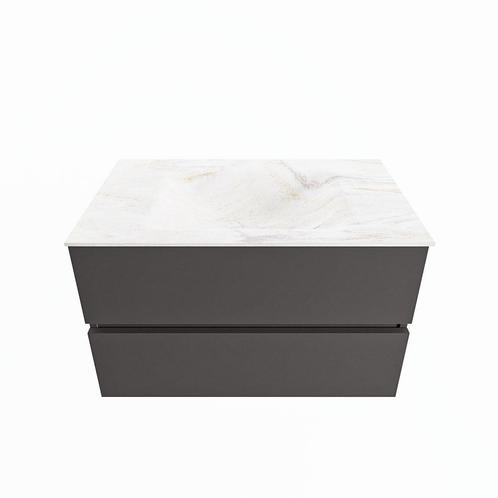 MONDIAZ VICA-DLUX 80cm badmeubel onderkast Dark grey 2, Doe-het-zelf en Bouw, Sanitair, Overige typen, Nieuw, Ophalen of Verzenden