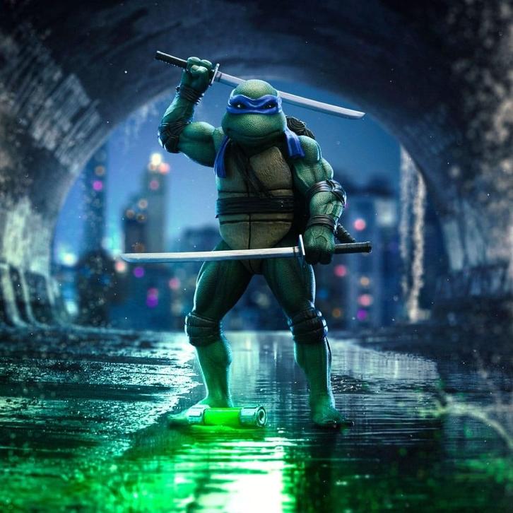 Teenage Mutant Ninja Turtles Art Scale Statue 1/10 Leonardo, Verzamelen, Film en Tv, Nieuw, Ophalen of Verzenden
