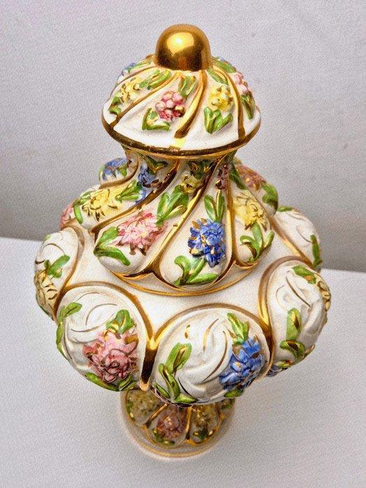 Capodimonte - Vase avec couvercle - Pot vénitien admirable -, Antiek en Kunst, Antiek | Glaswerk en Kristal