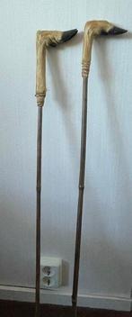 Canne de marche (2) - Os, Cheveux, Bambou - bâton de chasse