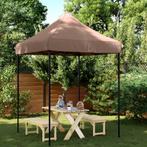 vidaXL Partytent inklapbaar pop-up 200x200x306 cm bruin, Tuin en Terras, Verzenden, Nieuw