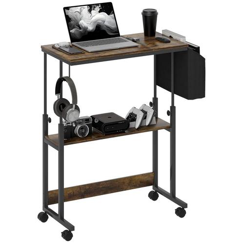 TRUUSK Verstelbaar Bureau 92 x 40 cm - Op Wielen - Kantelbaa, Huis en Inrichting, Bureaus, Verzenden