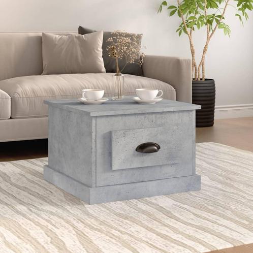 vidaXL Table basse gris béton 50x50x35 cm bois, Maison & Meubles, Tables | Tables de salon, Neuf, Envoi
