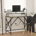vidaXL Bureau Sonoma eiken 100 x 50 x 86.5 cm Bewerkt hout, Huis en Inrichting, Verzenden, Nieuw