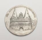 Duitsland, Lübeck. versilberte Medaille ,Holstentor 1908, Timbres & Monnaies, Monnaies & Billets de banque | Accessoires