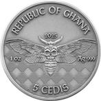 Ghana. 5 Cedis 2025 Miner - Memento Mori 1 oz Antique finish