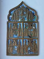 Icoon - brons, email