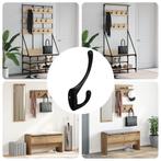 vidaXL Kledinghaak 346 pcs Zwart 102 x 29 x 47mm Zink, Verzenden