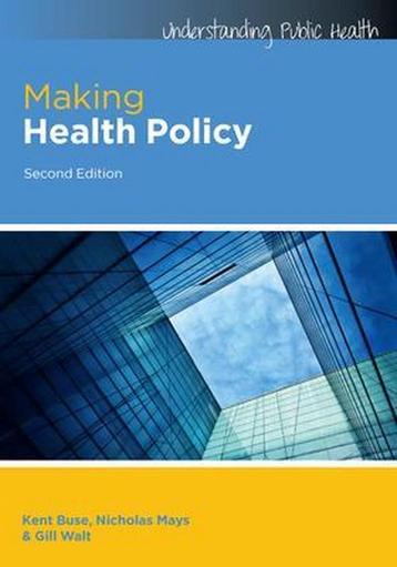 Making Health Policy 9780335246342 Kent Buse, Verzenden, Kent Buse
