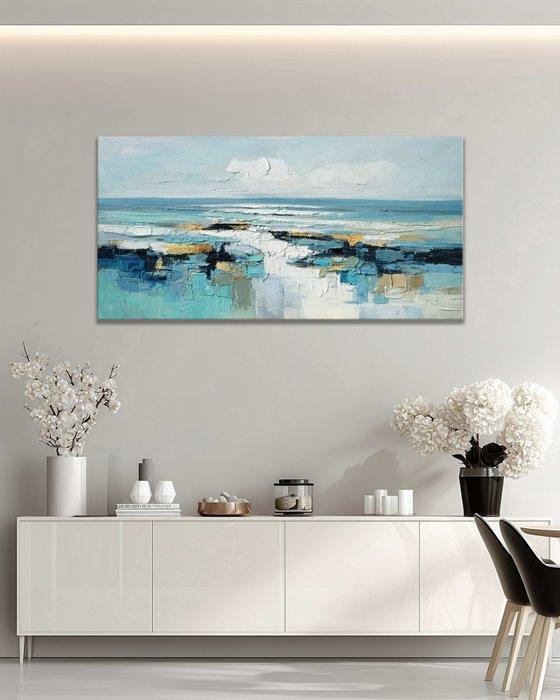 StefanoArt - Seabreeze Mosaic, Antiek en Kunst, Kunst | Schilderijen | Modern