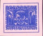 Oostenrijkse 1946 Anti-Fascistische postzegel: doodshoofd..., Verzamelen, Militaria | Algemeen, Verzenden