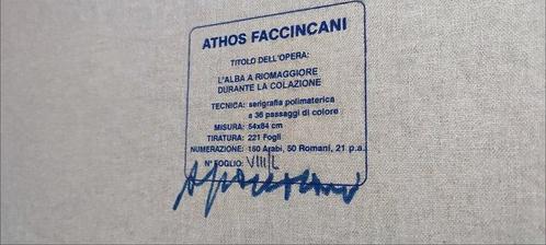 Athos Faccincani (1951) - LAlba a Rio Maggiore a Colazione, Antiek en Kunst, Antiek | Overige Antiek