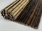 Bamboemat half rond zwart 150x180cm, Ophalen of Verzenden