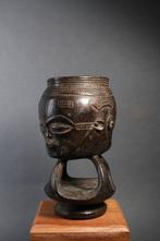 Palmenhouten Janus kelk KUBA - DR Congo, Antiek en Kunst, Kunst | Niet-Westerse kunst