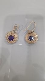 Sans prix de réserve - Boucles doreilles Argent Améthyste -, Handtassen en Accessoires, Oorbellen, Nieuw