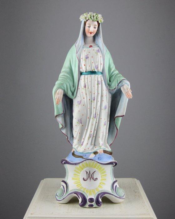 Beeld, Maria Onbevlekt Ontvangen - 29 cm - Biscuit porselein, Antiek en Kunst, Kunst | Niet-Westerse kunst