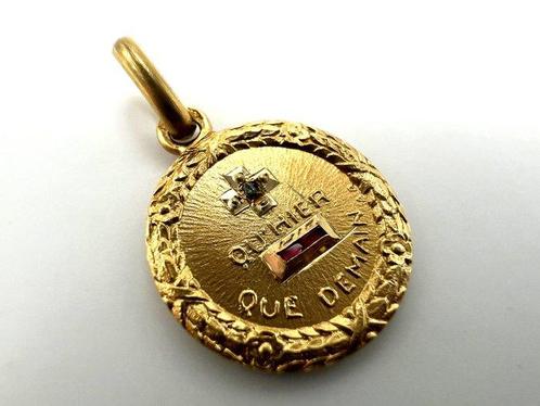 Zonder Minimumprijs - A. Augis - Hanger - 18 karaat Geel, Handtassen en Accessoires, Antieke sieraden