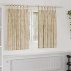 vidaXL Gordijn met gordijnen 2 pcs Crème 140 x 140 cm, Huis en Inrichting, Stoffering | Gordijnen en Lamellen, Verzenden, Nieuw