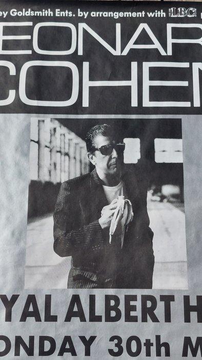 Leonhard Cohen - Huge Vintage Poster Leonard Cohen 1988 -, Antiek en Kunst, Kunst | Tekeningen en Fotografie