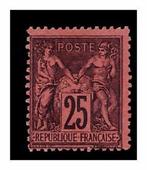 France 1878 - Type Sage 25 ct noir s. rouge Neufs*  Yvert, Postzegels en Munten, Postzegels | Europa | Frankrijk, Gestempeld