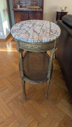 Bijzettafel - Marmer, Verguld hout - Bijzettafel Louis XVI