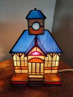 Lamp - Glas in Lood Lamp - Stations Huisje Tiffanystijl, Antiek en Kunst