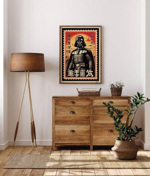 Kobalt (1970) - Darth Vader (Galaxy stamp series), Antiek en Kunst, Kunst | Schilderijen | Modern