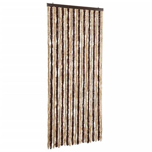 Vliegengordijn 90x220 cm Beige - Retour Deal - 40% Korting!, Doe-het-zelf en Bouw, Deuren en Vliegenramen, Nieuw, Kunststof, Hordeur
