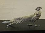 Beeld, Silver-plated bronze pheasants (pair) - Vintage -