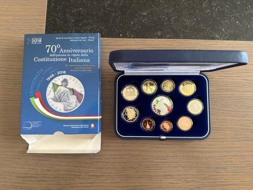 Italië. Proof Set 2018 (incl. 5 euro Costituzione) (Zonder, Postzegels en Munten, Munten | Europa | Euromunten