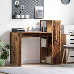 vidaXL Bureau met plank Oud Hout 108 x 55 x 103.5 cm Bewerkt, Verzenden