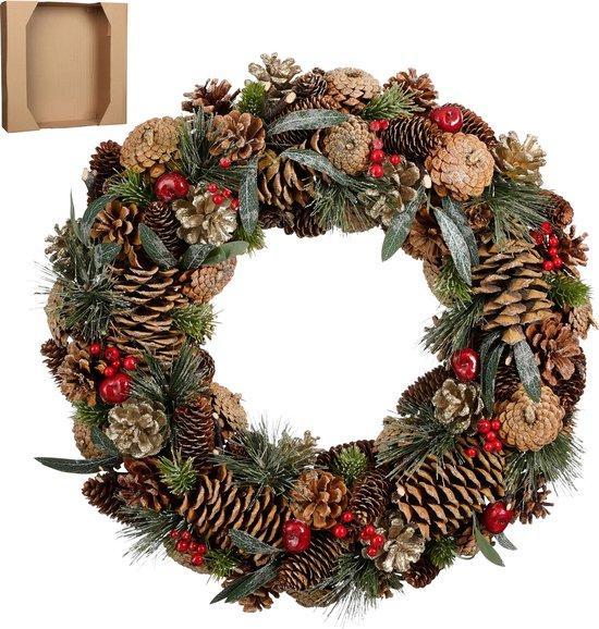 2dekans | House of Seasons Kerstkrans - Ø50 cm - Groen, Diversen, Kerst, Ophalen of Verzenden