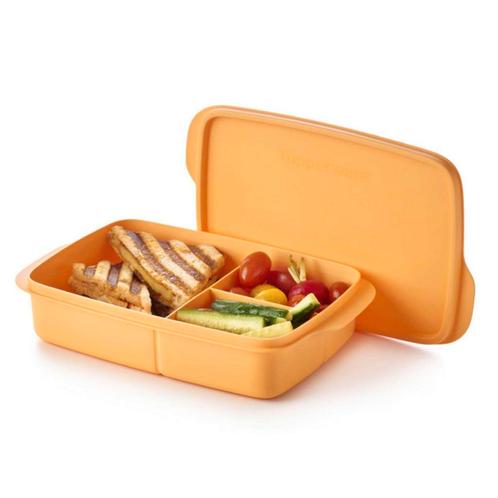 Tupperware Vakjeslunchbox Oranje, Huis en Inrichting, Keuken | Tupperware, Nieuw, Verzenden