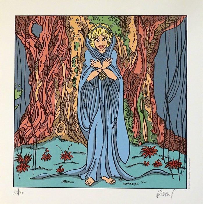 Walthéry, François - 1 Silkscreen - Natacha - Hommage à Rie, Boeken, Stripverhalen