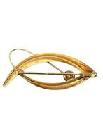 Broche 18K goud broche met parel – 2,16 g – Ongeveer 4 cm,