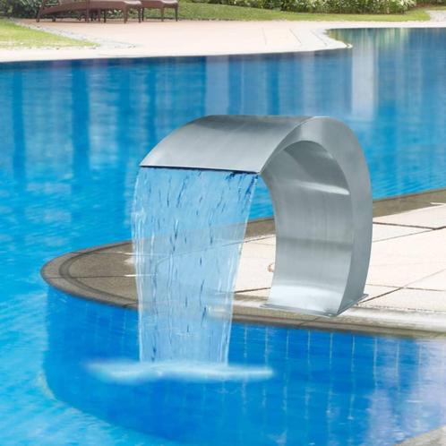 vidaXL Fontaine cascade de piscine Acier inoxydable 45 x, Tuin en Terras, Waterpartijen en Fonteinen, Verzenden