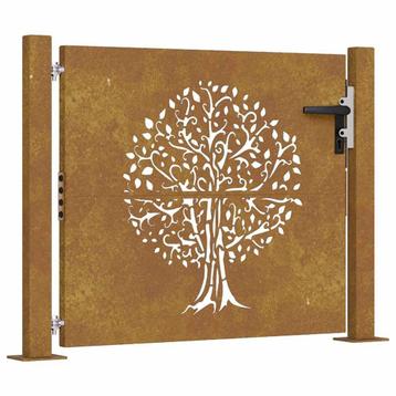 Poort Cortenstaal Boom 105x80cm | Retour Deal 55% beschikbaar voor biedingen