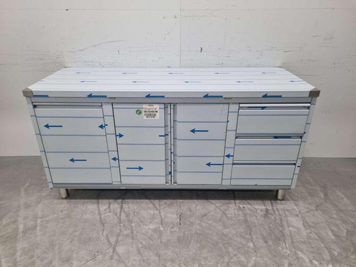 Acier inoxydable HCB Armoire de travail Table de travail 2, Zakelijke goederen, Horeca | Overige, Verzenden