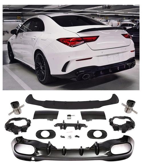 Geschikt voor Mercedes W118 CLA-Klasse Diffuser + uitlaatstu, Auto diversen, Auto-accessoires, Verzenden