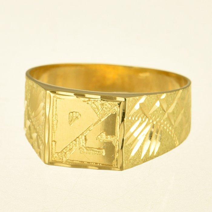 Ring - 18 karaat Geel goud, Handtassen en Accessoires, Ringen