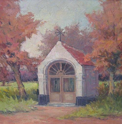 Prosper Bosteels (1881-1964) - Mijn kapel, Antiek en Kunst, Kunst | Schilderijen | Klassiek