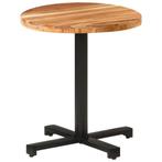 vidaXL Table de bistro Ronde Ø70x75 cm Bois dacacia, Huis en Inrichting, Tafels | Eettafels, Verzenden