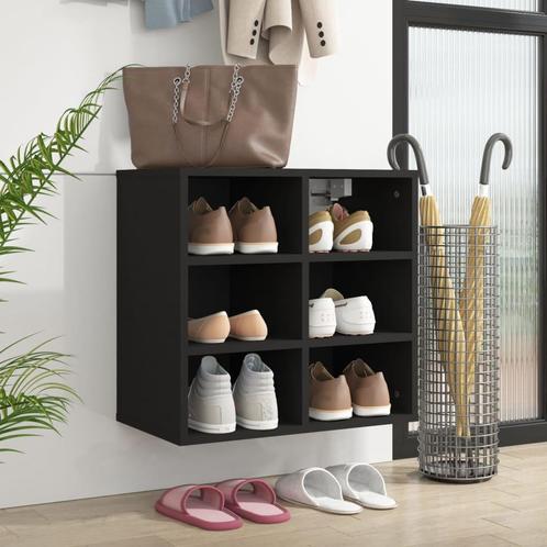 vidaXL Schoenenkast 52,5x30x50 cm zwart, Huis en Inrichting, Kasten | Overige, Nieuw, Verzenden