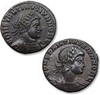 Romeinse Rijk. Constantine II as Caesar. Follis Group of 2x, Timbres & Monnaies, Monnaies | Europe | Monnaies non-euro