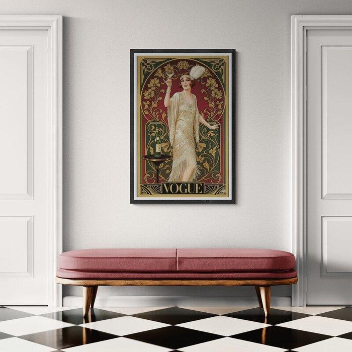 I_KONIQ - Art nouveau red cheers, Huis en Inrichting, Overige Huis en Inrichting