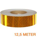 Reflecterende tape ECE R104 GEEL 12,5 meter, Ophalen of Verzenden