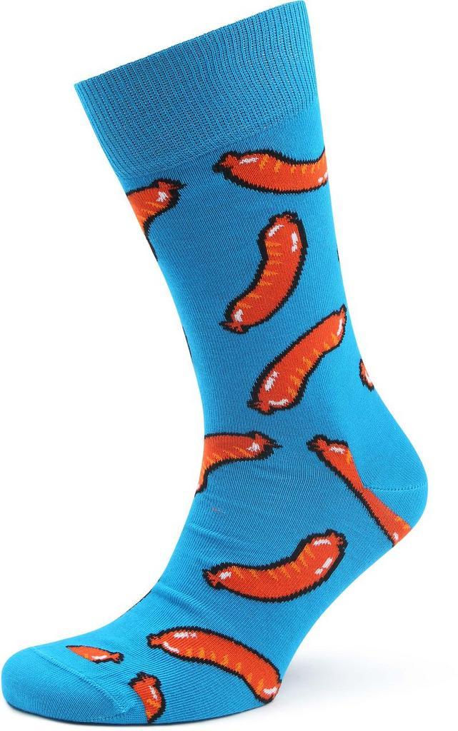 Happy Socks Sokken Sausage maat 41-46 Heren, Kleding | Heren, Sokken en Kousen, Blauw, Nieuw, Verzenden