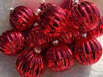 Esse: 12 kerstballen italiaans design, glas, 8cm doorsnede -