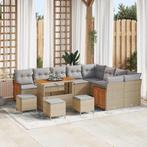 vidaXL Tuinbank Set 13 pcs Beige, Lichtgrijs 110 x 55 x 71, Tuin en Terras, Verzenden, Nieuw