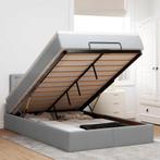vidaXL Bed met matras 120x190 cm stof lichtgrijs, Verzenden, Nieuw